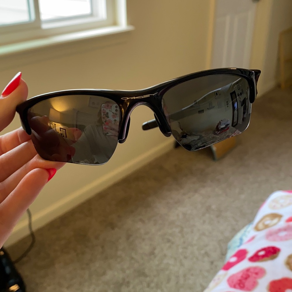 Barely worn Oakley half jacket sunglasses